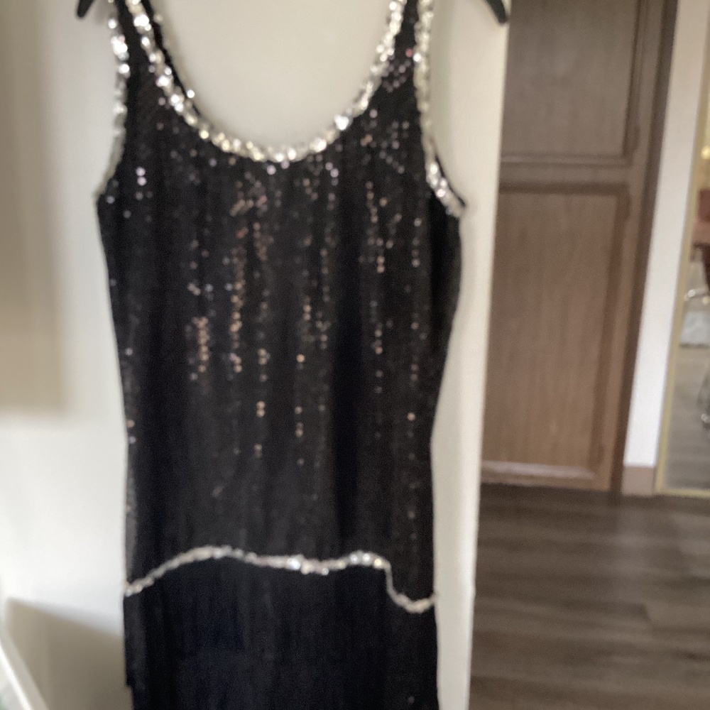 Black sequence halloween dress size medium
